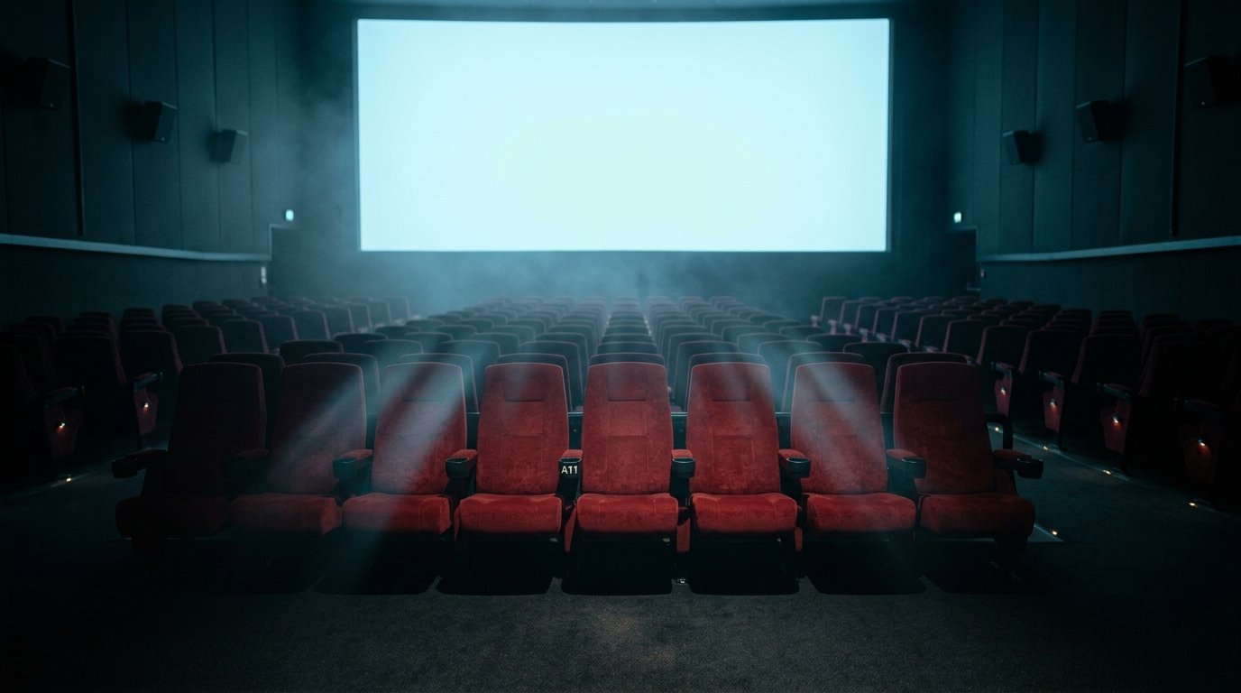 Empty cinema auditorium illustrating the Spider-Man Brand New Day Rotten Tomatoes score coverage