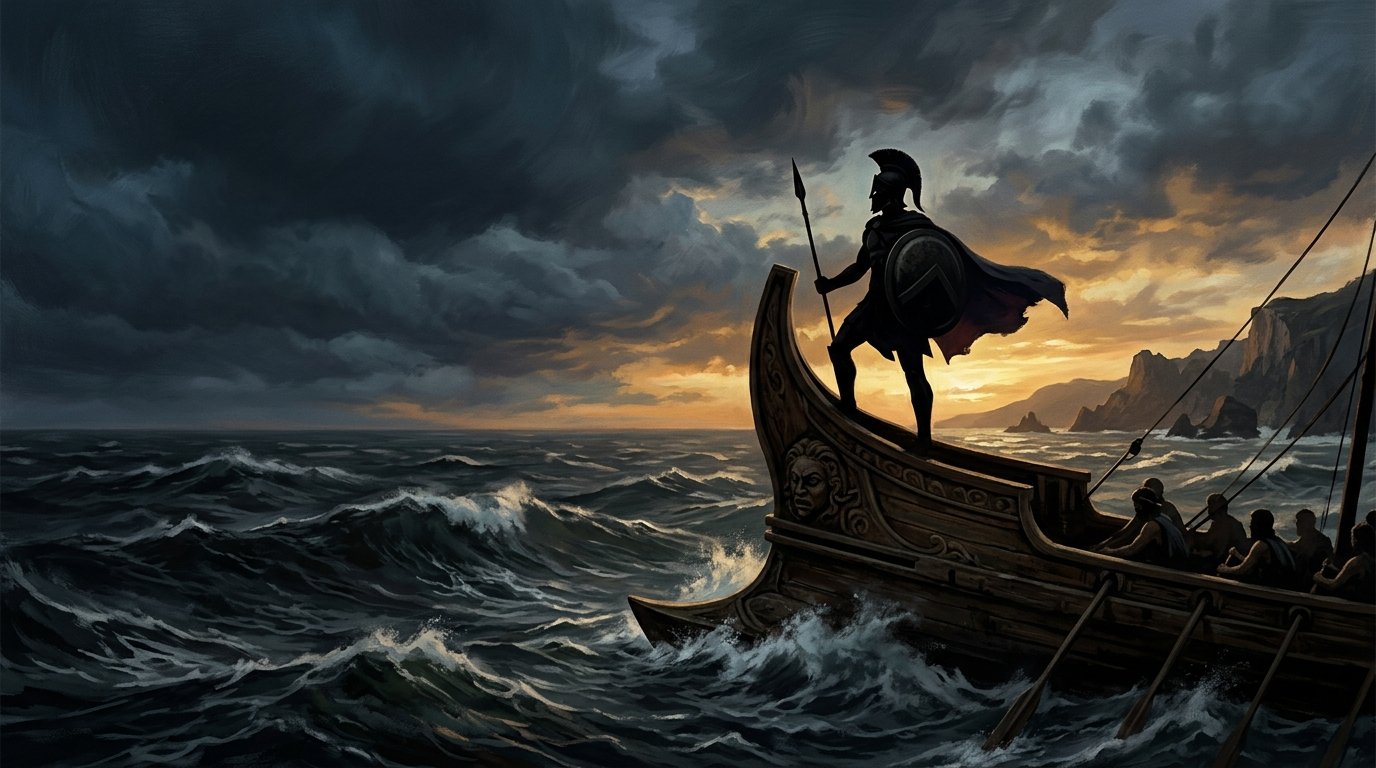 The Odyssey movie 2026 epic Greek voyage illustration