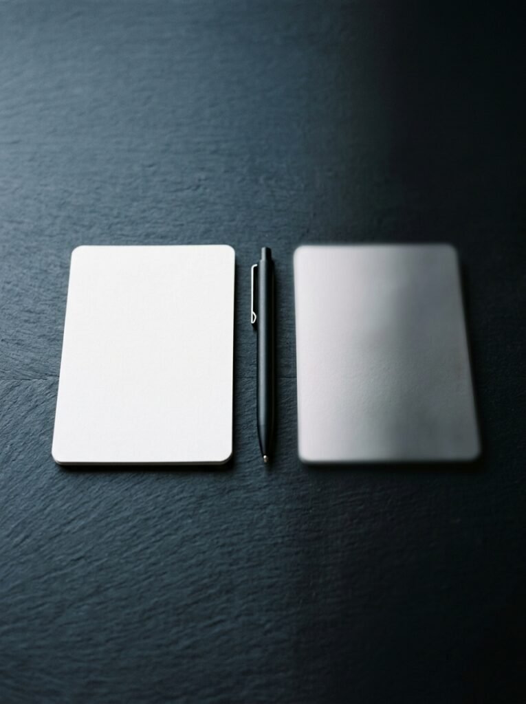 Paper cards and pen still 202607151624
