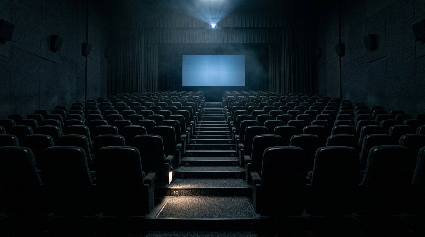 Empty cinema auditorium ahead of the Insidious Out of the Further box office opening weekend