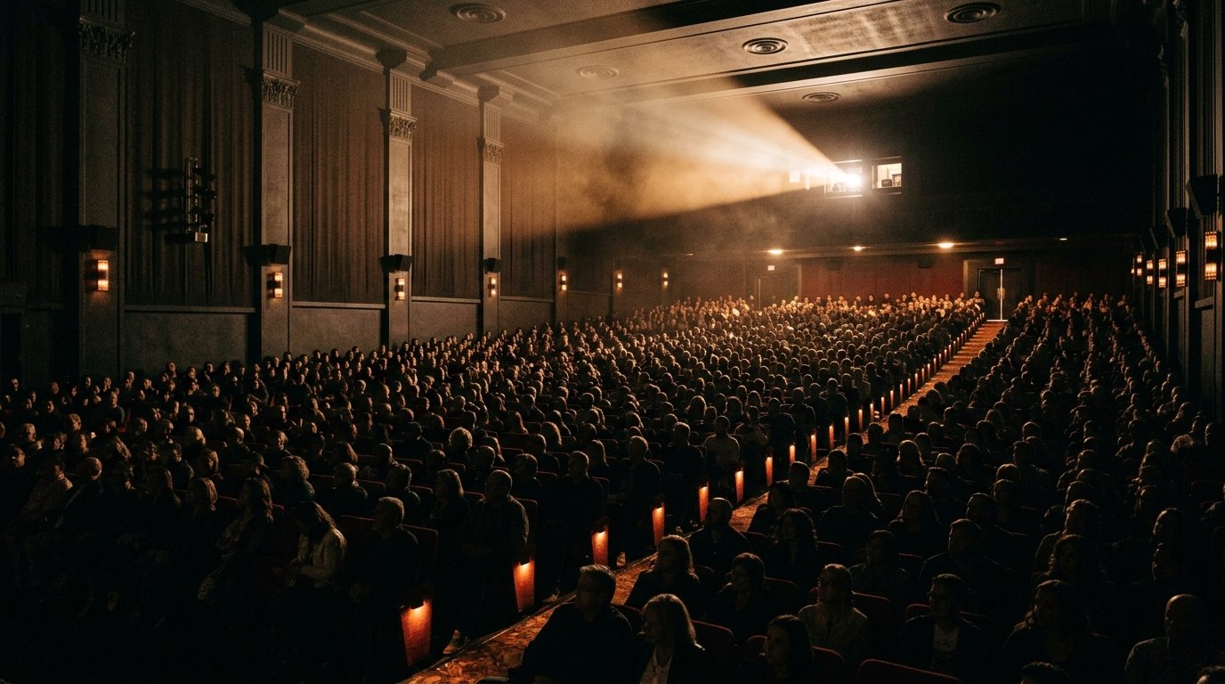 Packed cinema during the Spider-Man Brand New Day $1 billion box office run