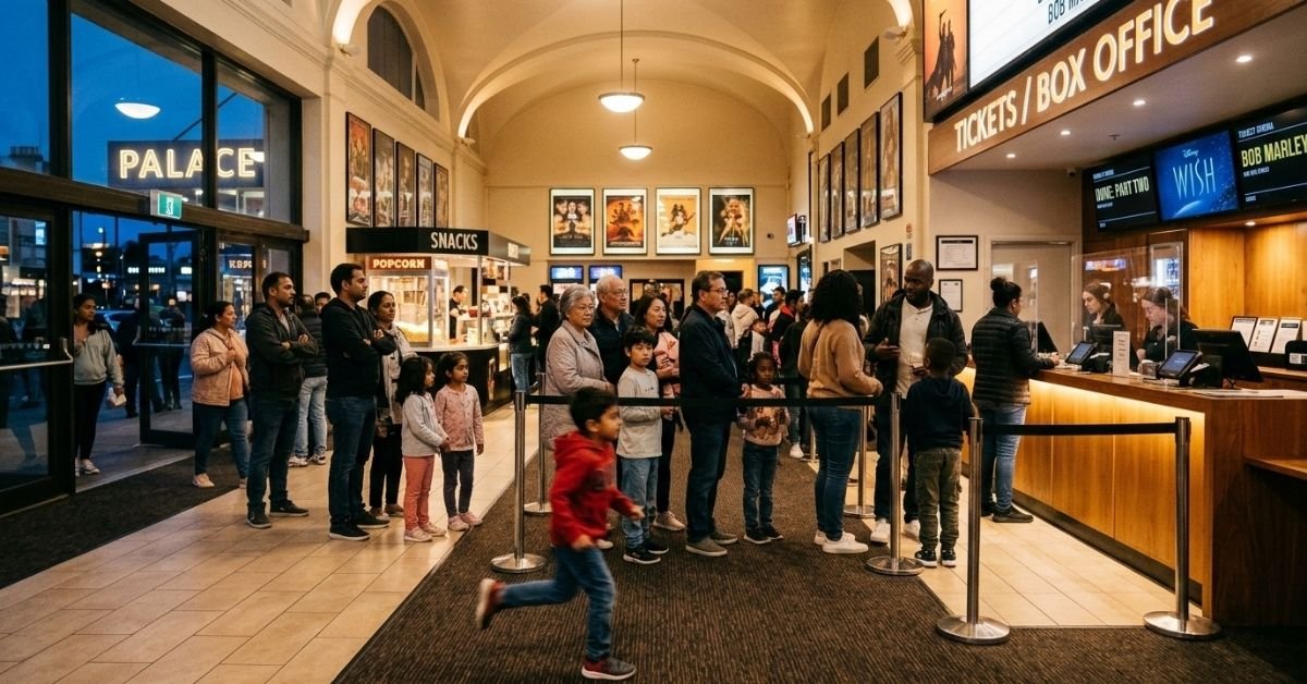 Families queuing to see the Cat in the Hat new movie in November 2026